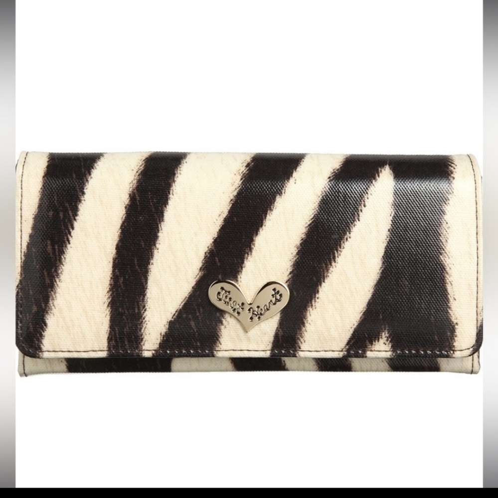 Think Bee! Miss Shocking Long Wallet - Zebra